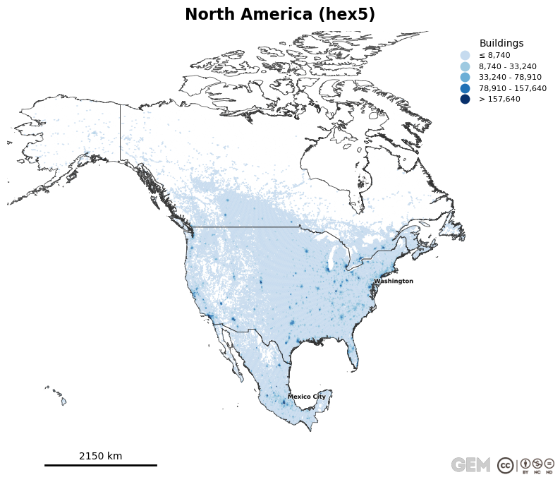 Spatially distributed building exposure