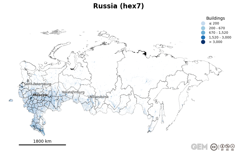 Spatially distributed building exposure