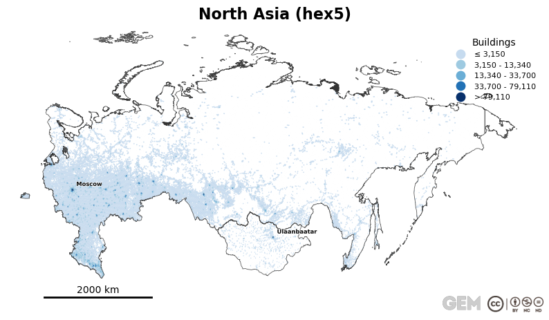 Spatially distributed building exposure