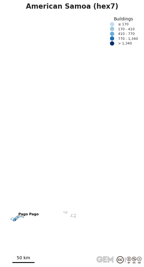 Spatially distributed building exposure