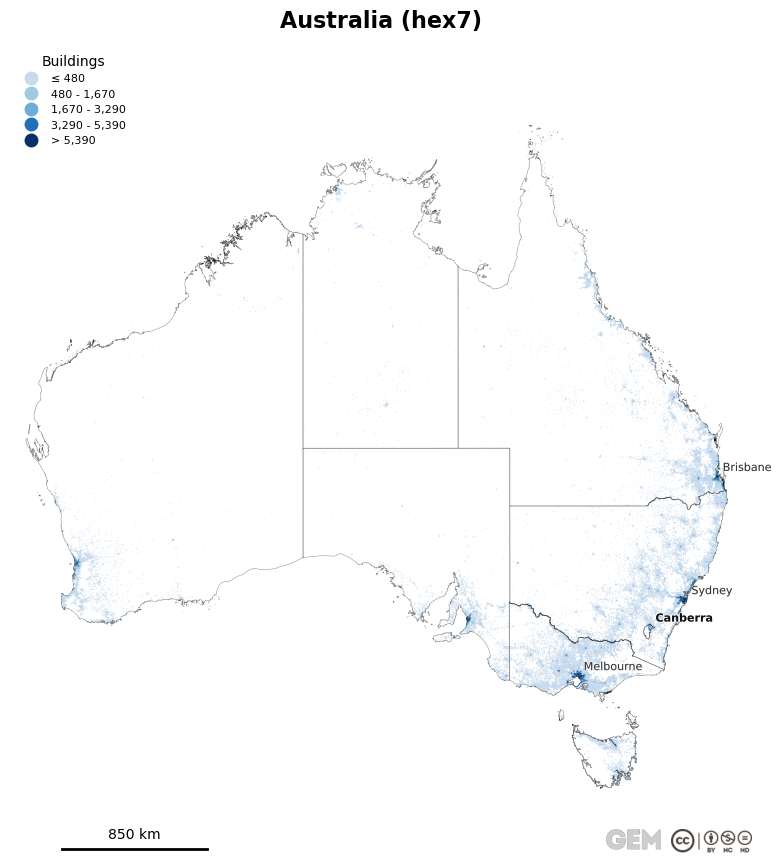 Spatially distributed building exposure