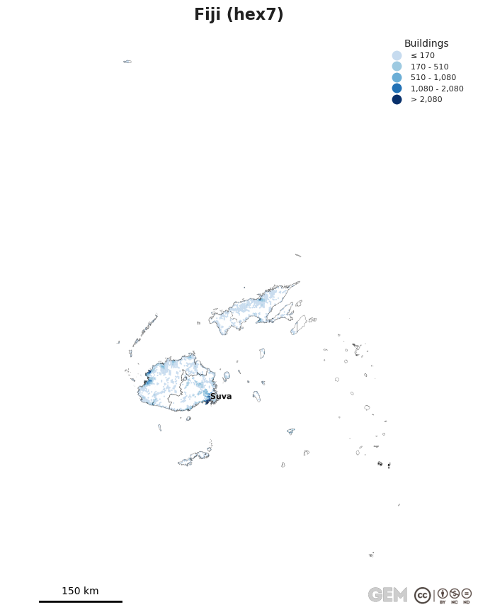 Spatially distributed building exposure
