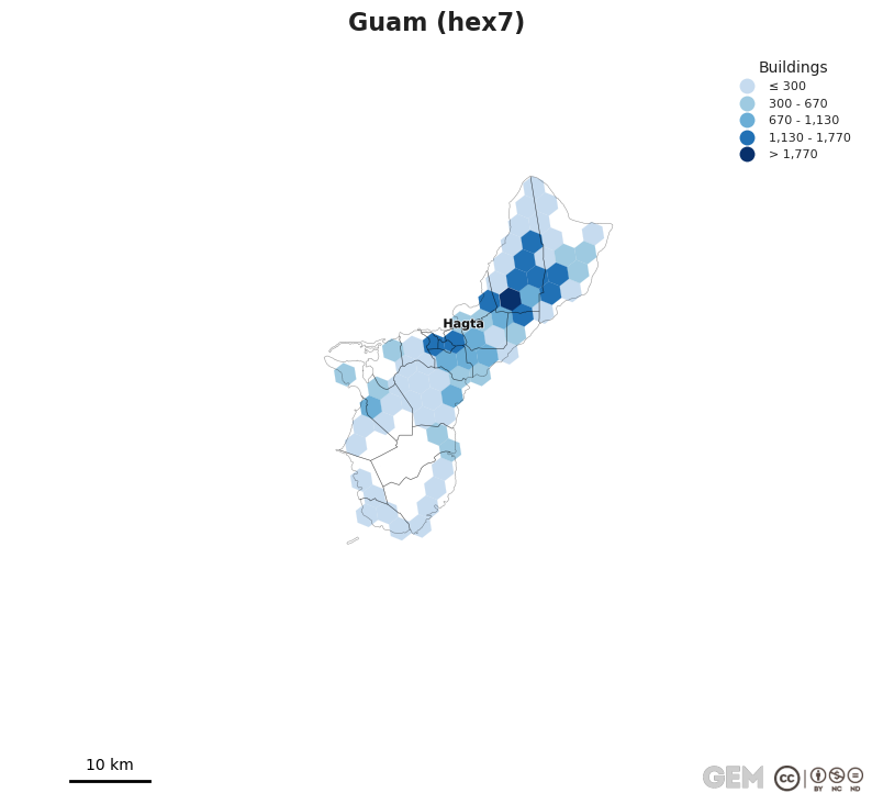 Spatially distributed building exposure