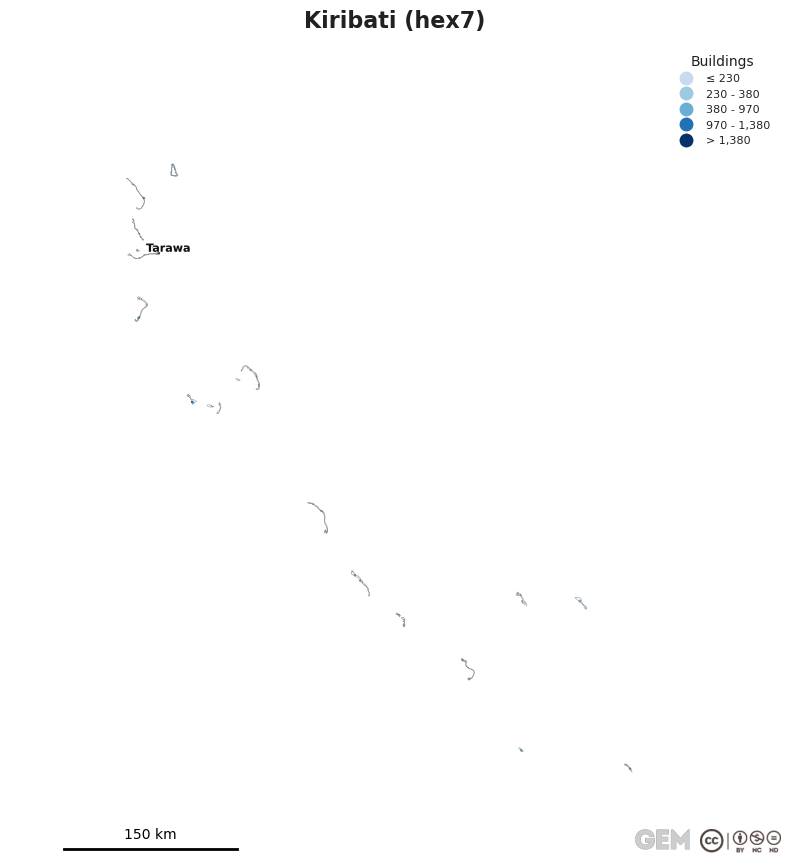 Spatially distributed building exposure