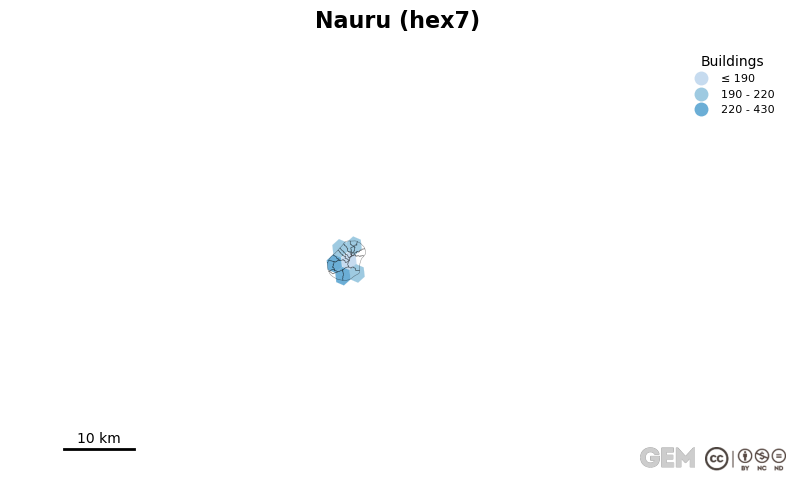 Spatially distributed building exposure