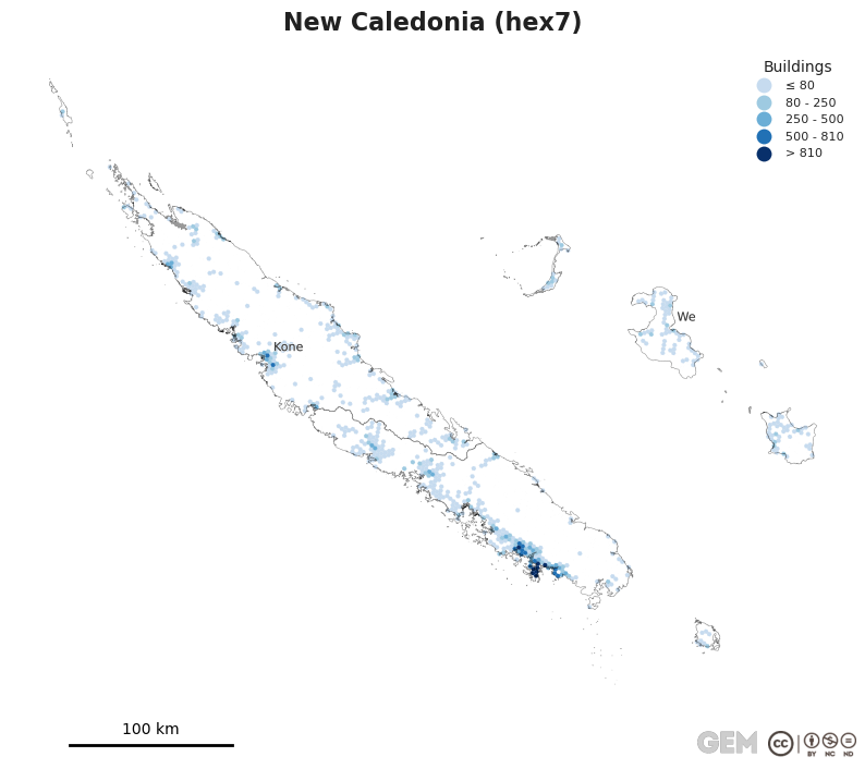 Spatially distributed building exposure