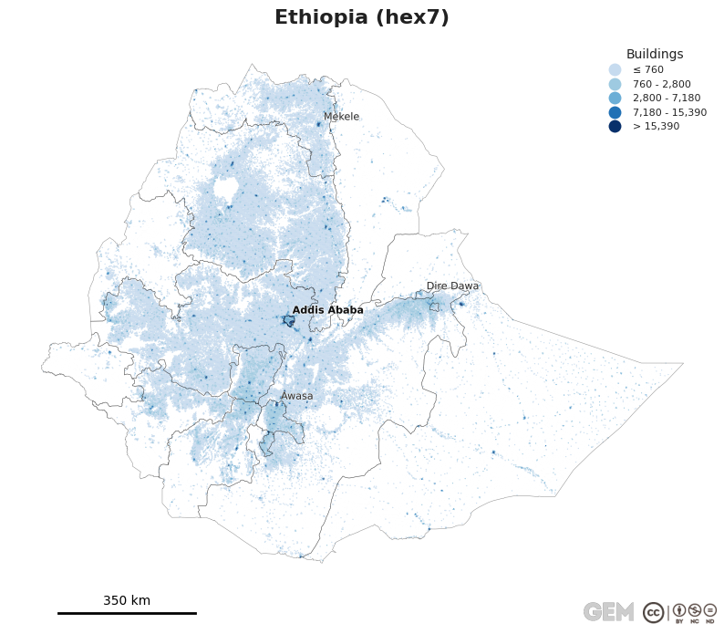 Spatially distributed building exposure