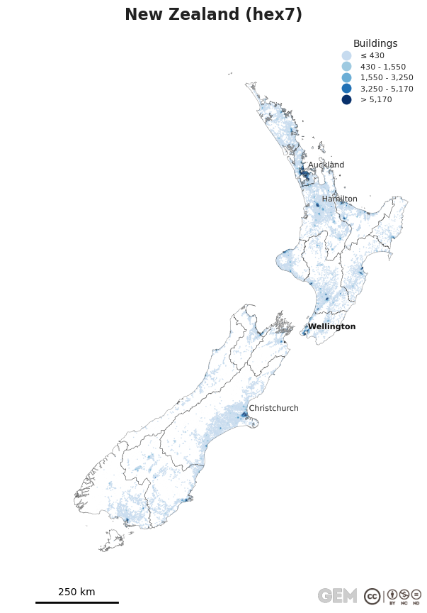 Spatially distributed building exposure