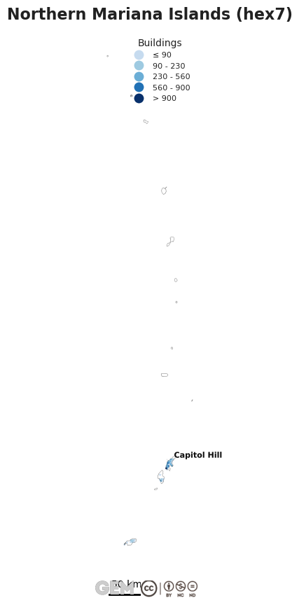 Spatially distributed building exposure
