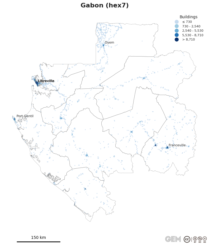Spatially distributed building exposure