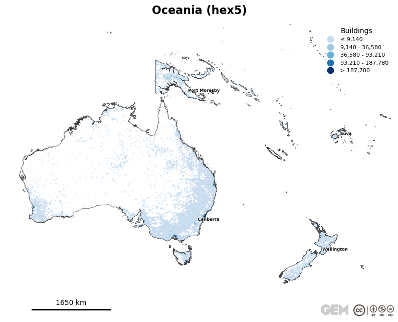 Spatially distributed building exposure