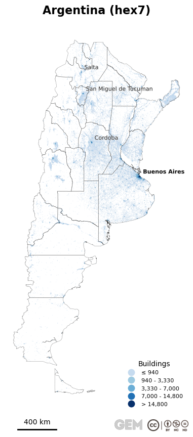 Spatially distributed building exposure