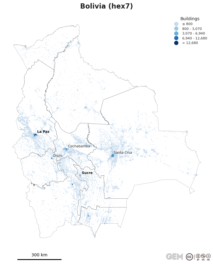 Spatially distributed building exposure