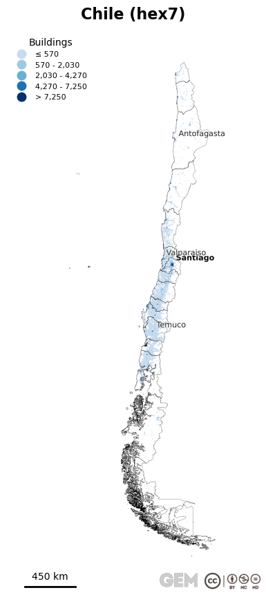 Spatially distributed building exposure