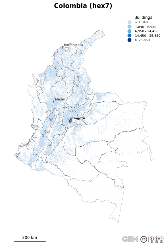 Spatially distributed building exposure