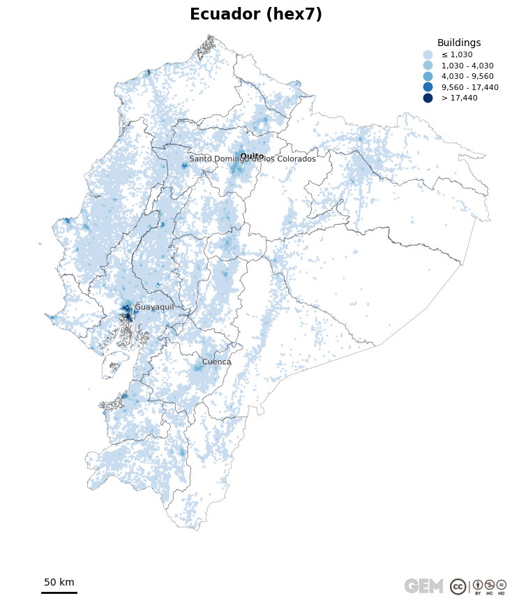 Spatially distributed building exposure