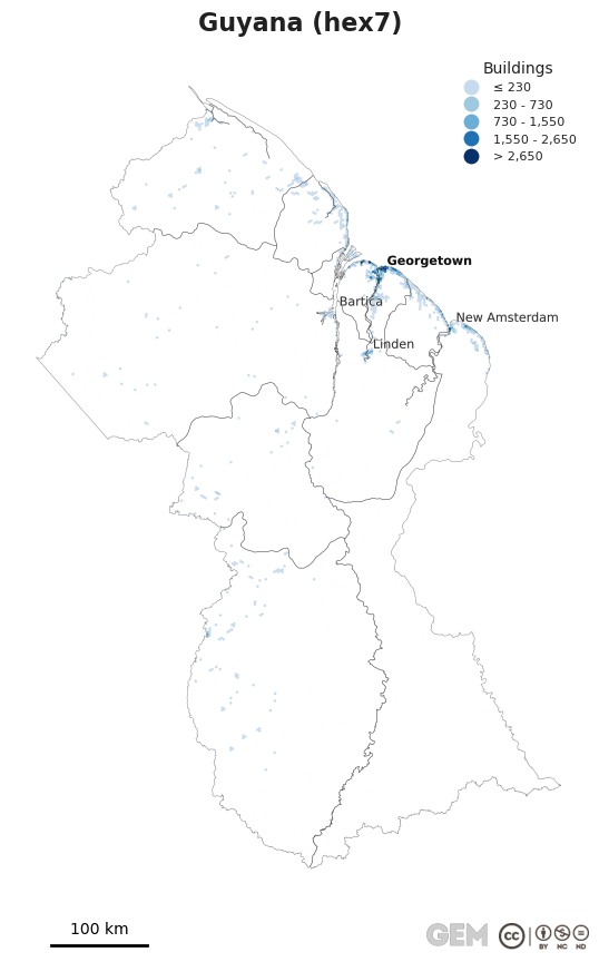 Spatially distributed building exposure