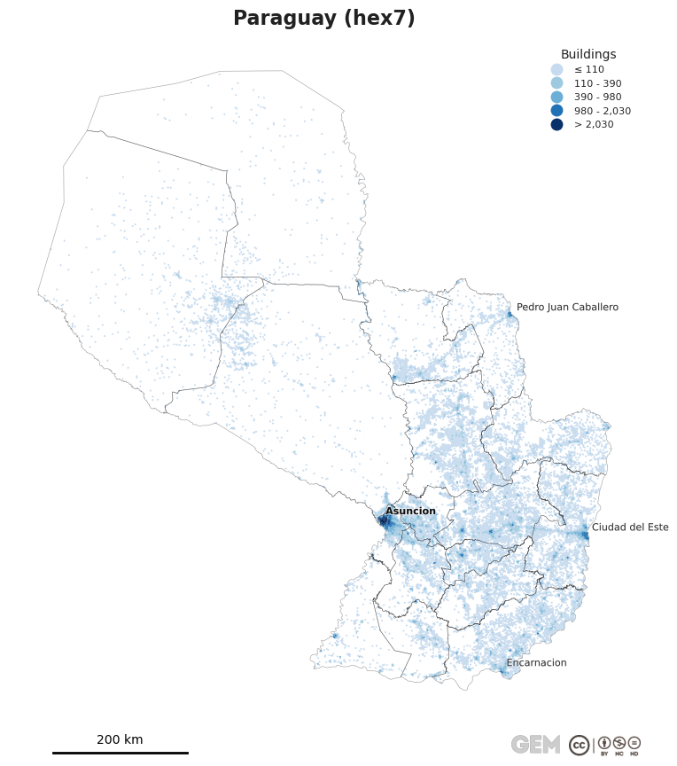 Spatially distributed building exposure