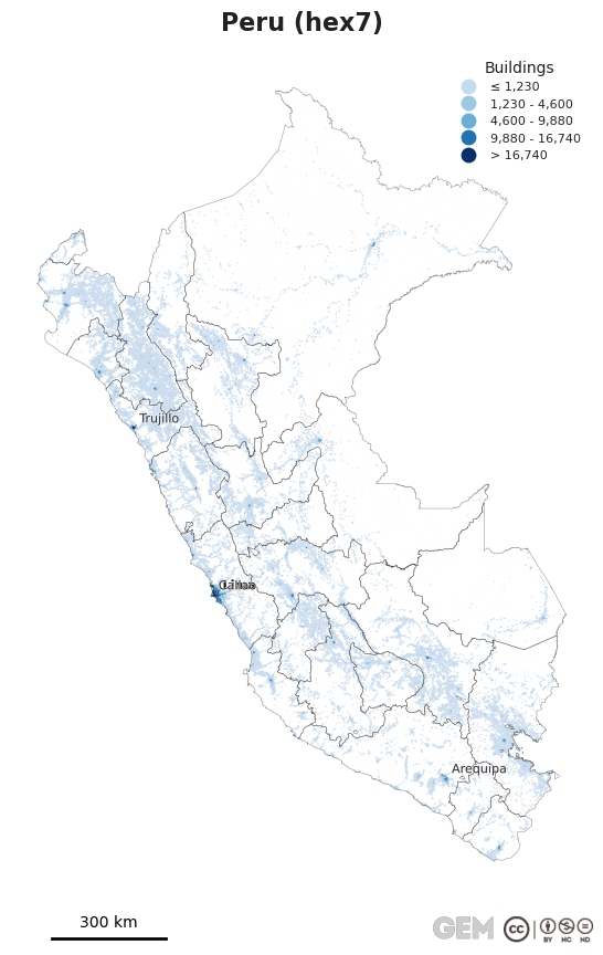 Spatially distributed building exposure