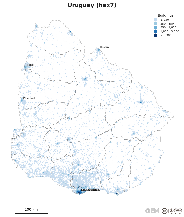 Spatially distributed building exposure