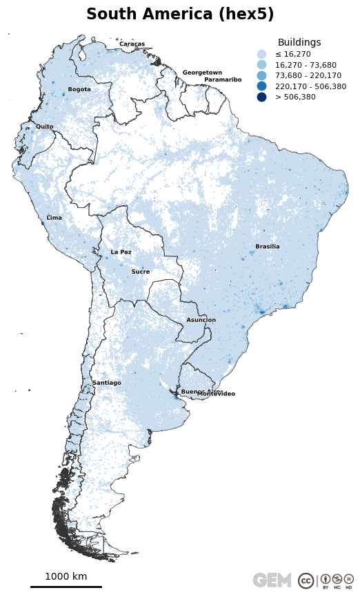 Spatially distributed building exposure