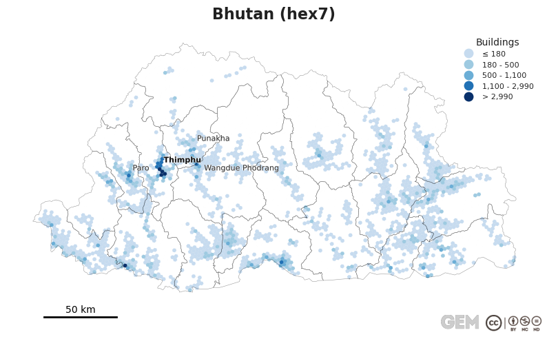 Spatially distributed building exposure