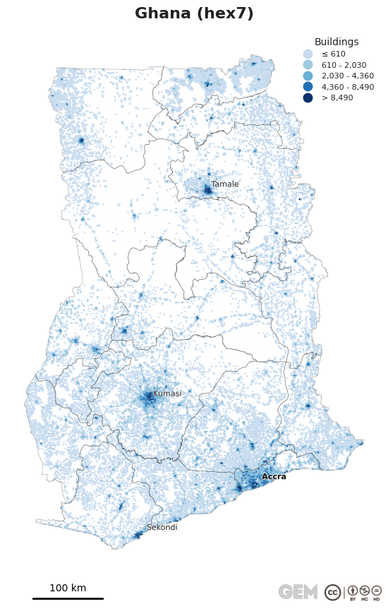Spatially distributed building exposure