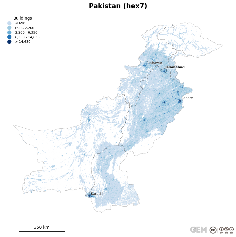 Spatially distributed building exposure