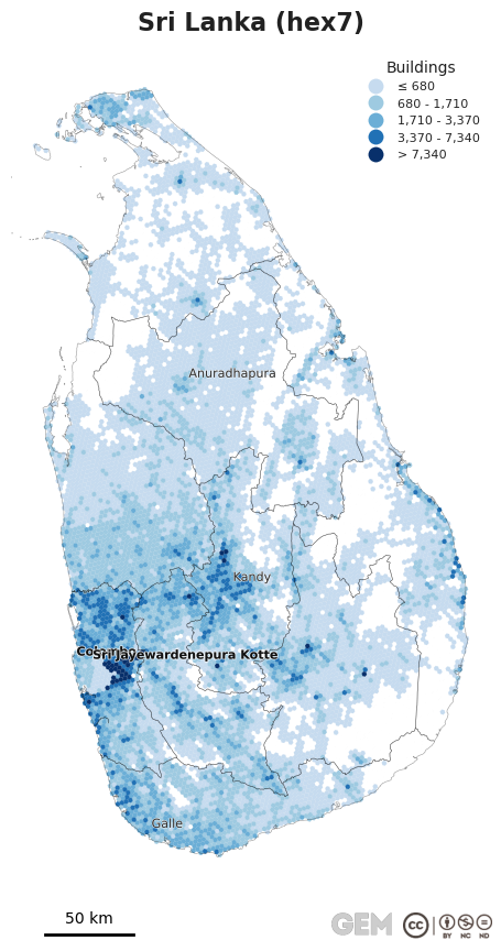 Spatially distributed building exposure