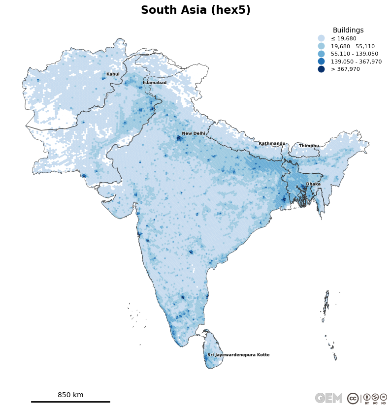 Spatially distributed building exposure