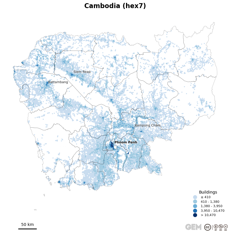 Spatially distributed building exposure