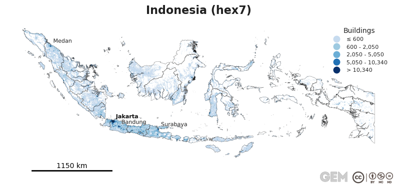 Spatially distributed building exposure