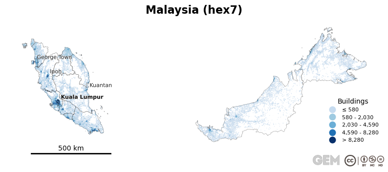 Spatially distributed building exposure