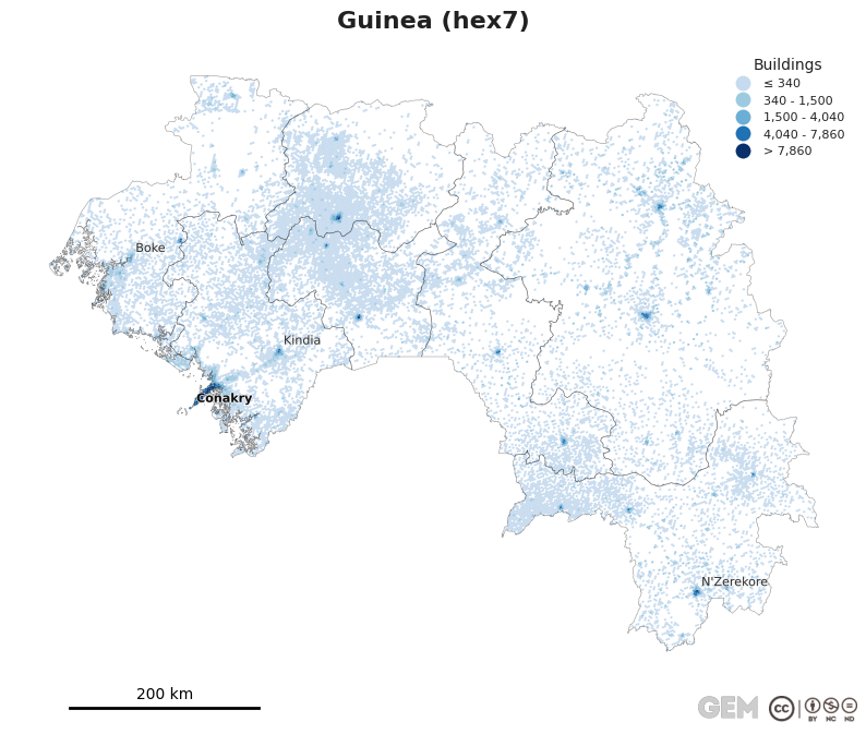 Spatially distributed building exposure