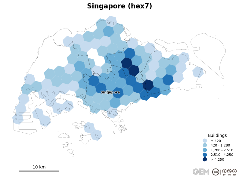 Spatially distributed building exposure