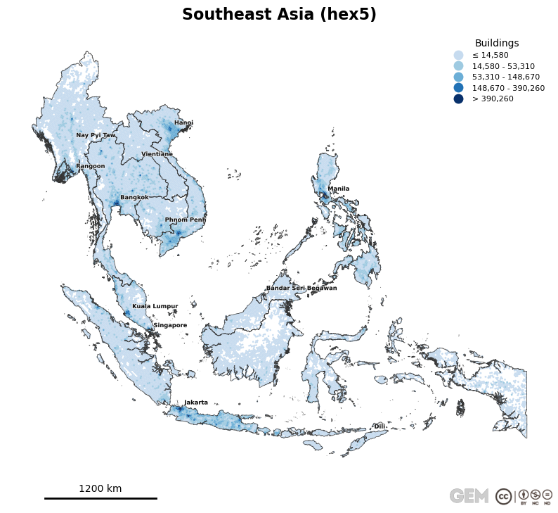 Spatially distributed building exposure