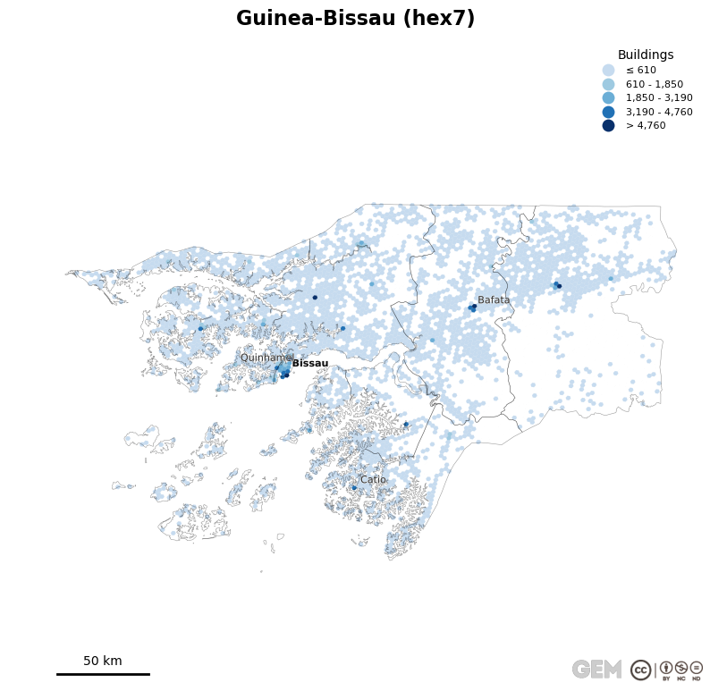 Spatially distributed building exposure