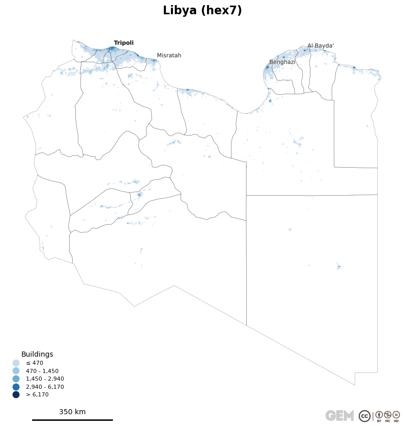 Spatially distributed building exposure