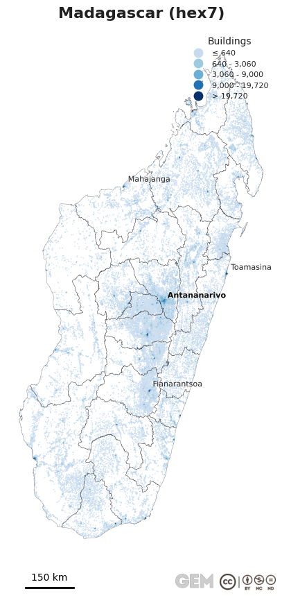 Spatially distributed building exposure