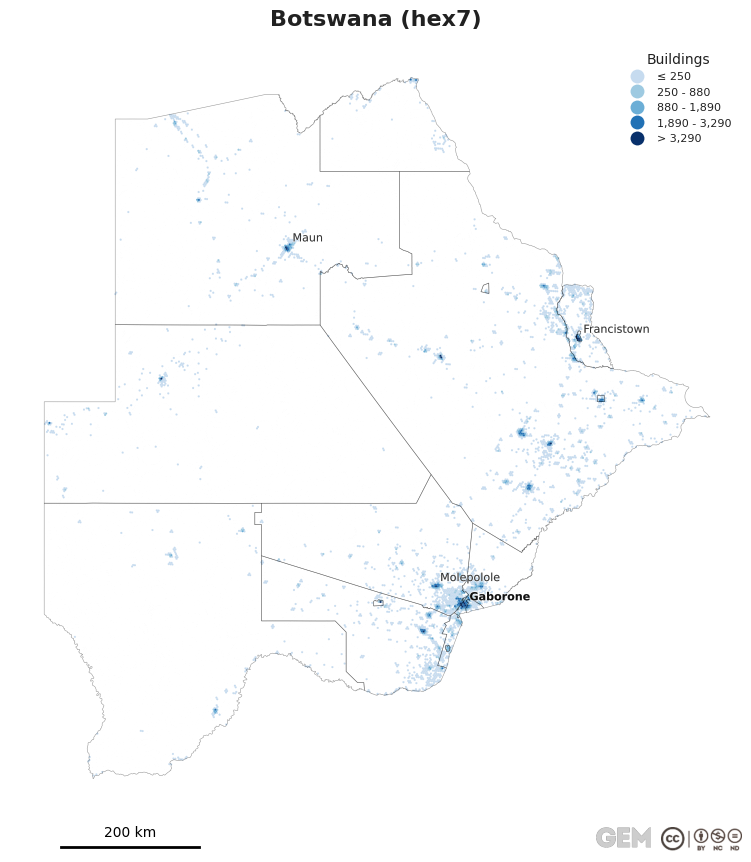 Spatially distributed building exposure