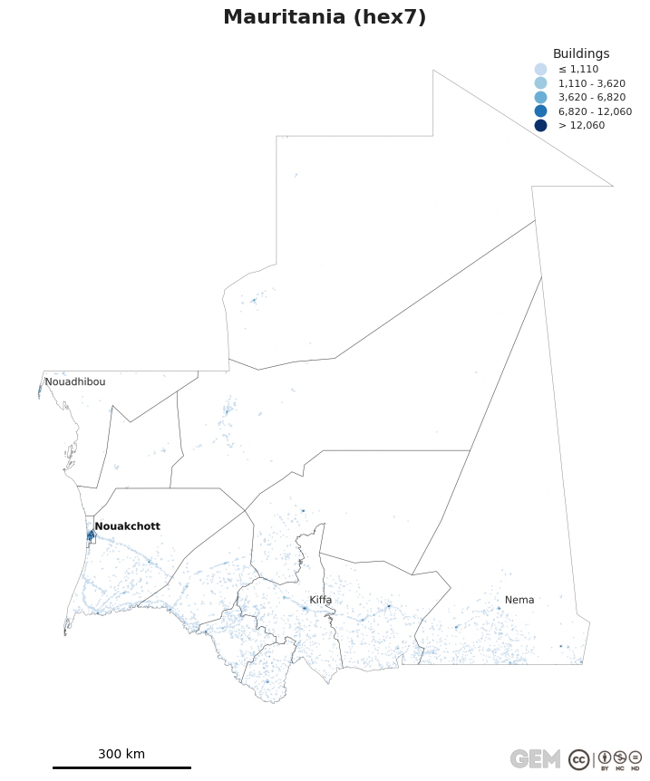 Spatially distributed building exposure