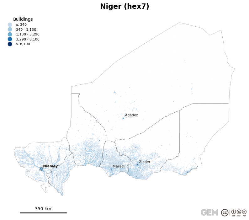 Spatially distributed building exposure