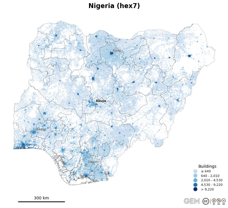 Spatially distributed building exposure