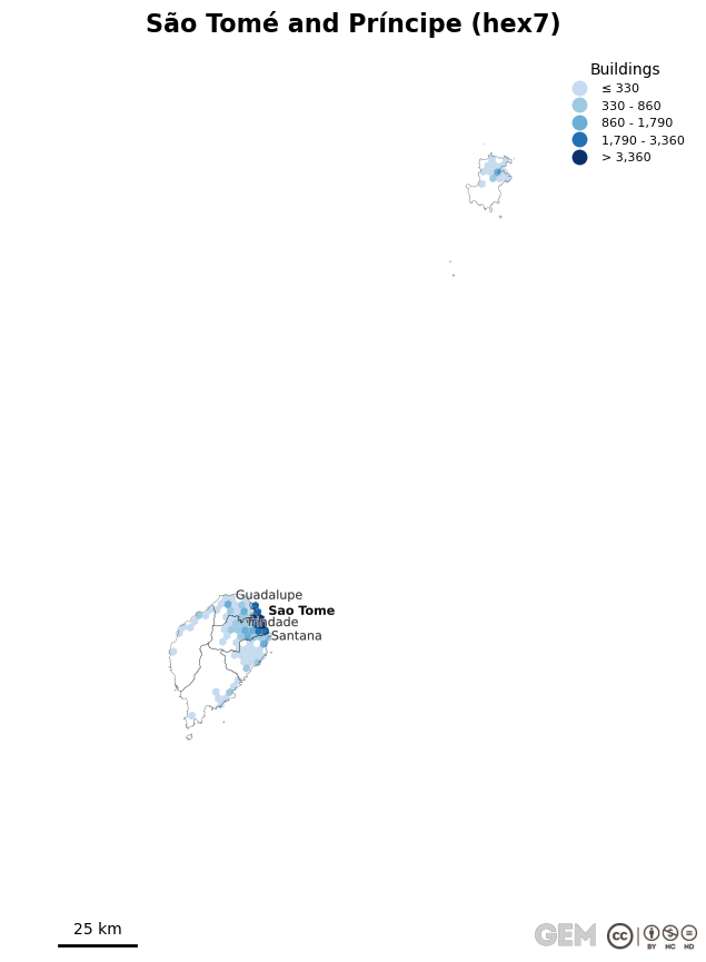 Spatially distributed building exposure
