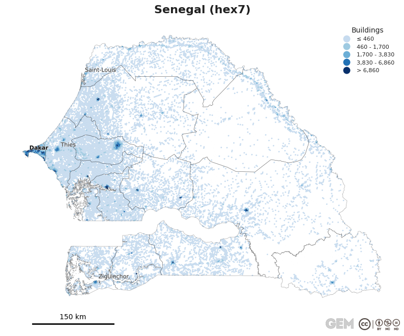 Spatially distributed building exposure