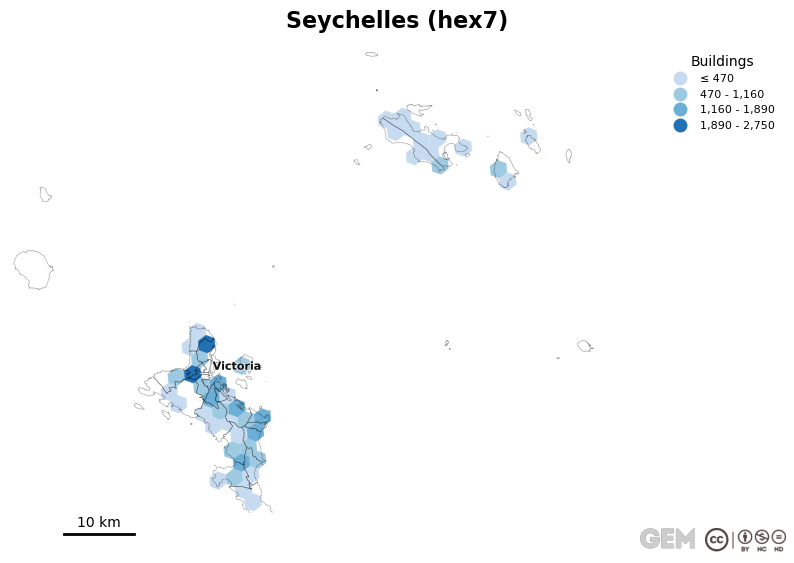 Spatially distributed building exposure