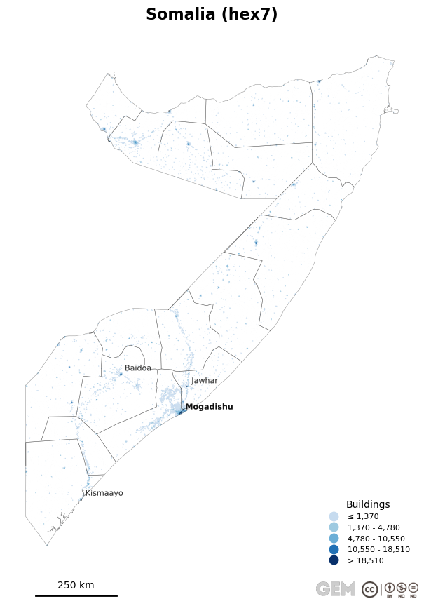 Spatially distributed building exposure