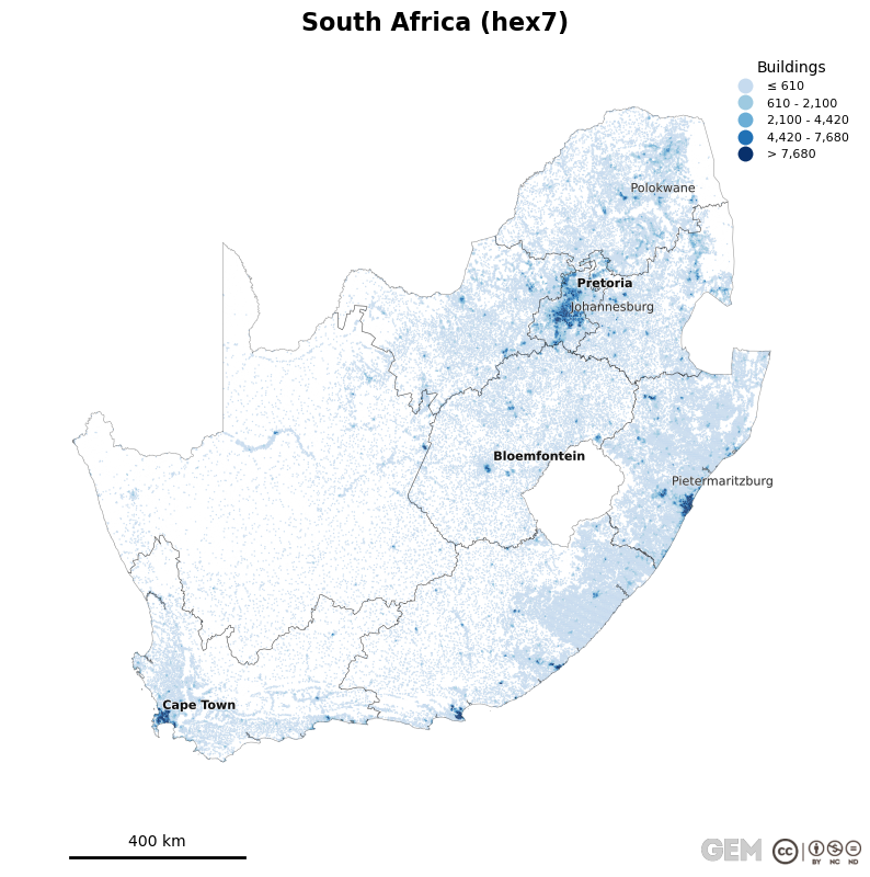Spatially distributed building exposure