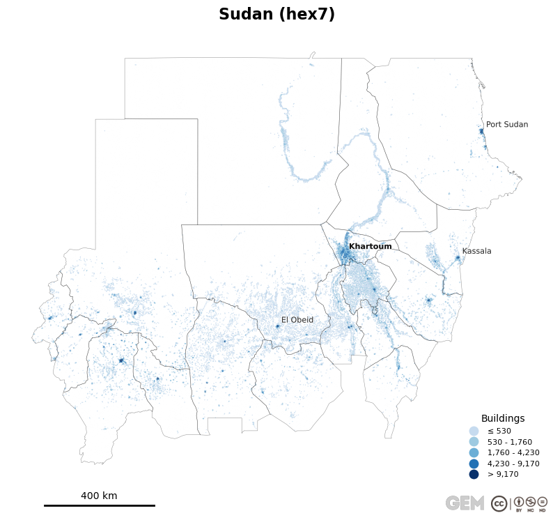 Spatially distributed building exposure