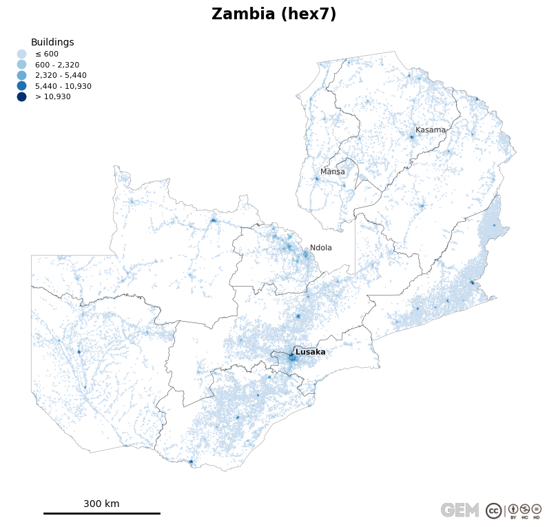 Spatially distributed building exposure